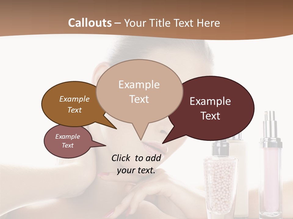 Mirror Girl Moisture PowerPoint Template