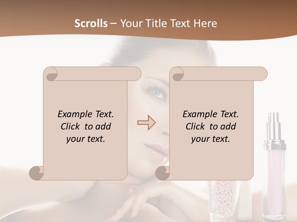 Mirror Girl Moisture PowerPoint Template