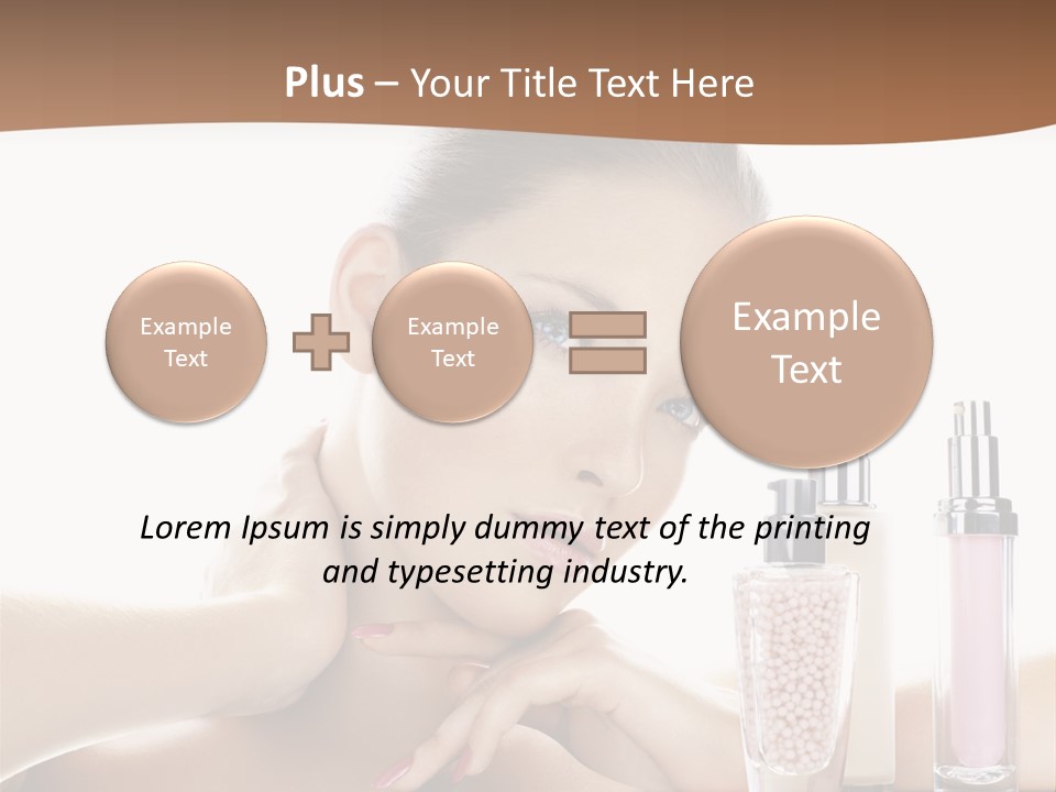 Mirror Girl Moisture PowerPoint Template