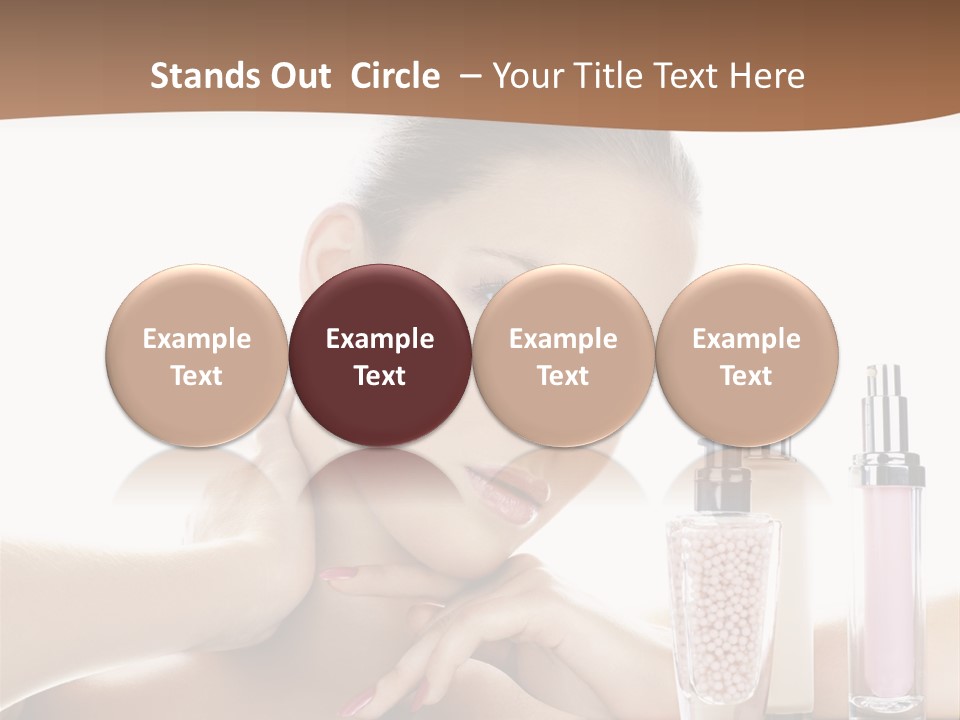 Mirror Girl Moisture PowerPoint Template