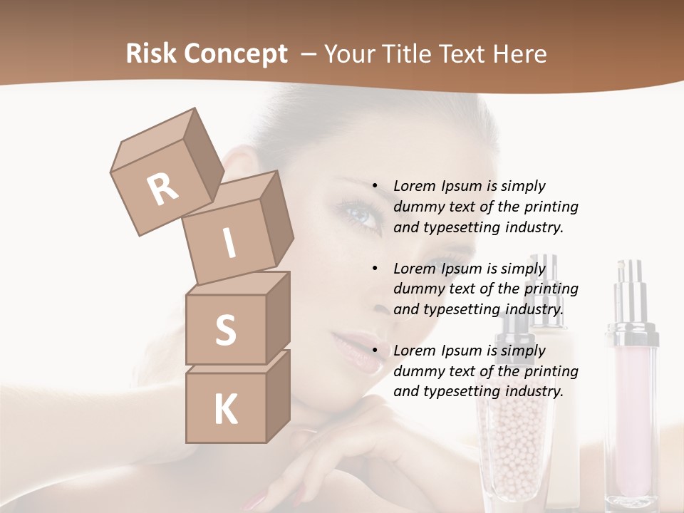 Mirror Girl Moisture PowerPoint Template