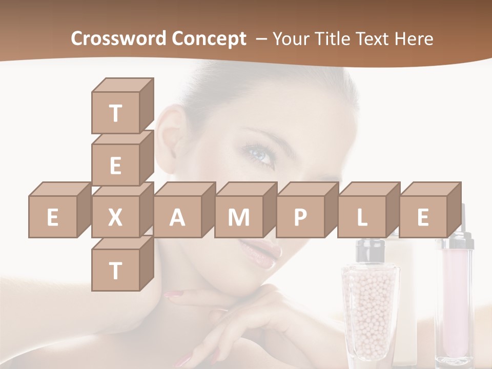 Mirror Girl Moisture PowerPoint Template
