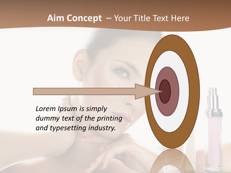 Mirror Girl Moisture PowerPoint Template