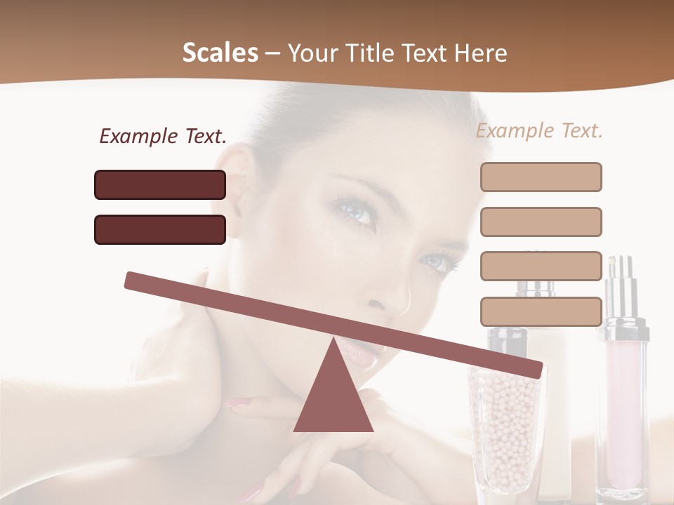 Mirror Girl Moisture PowerPoint Template