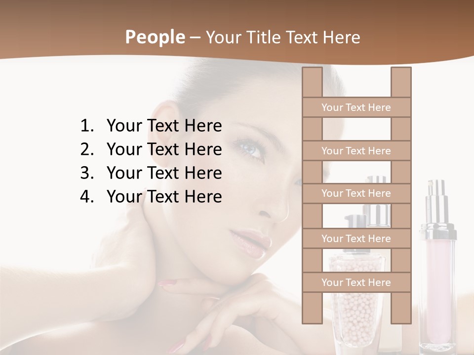 Mirror Girl Moisture PowerPoint Template