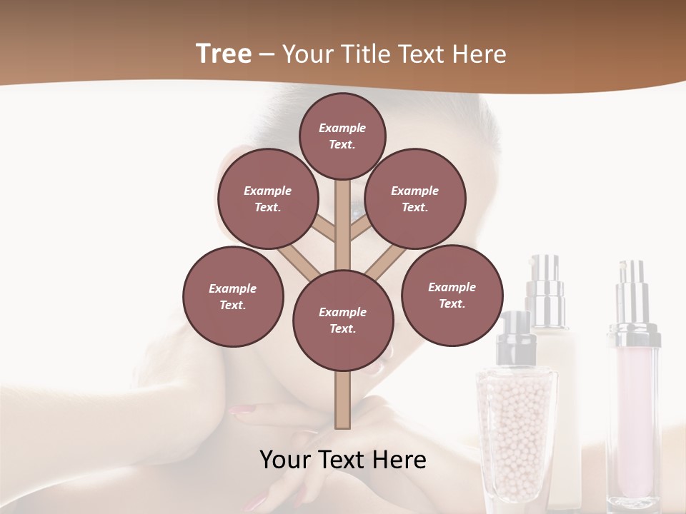 Mirror Girl Moisture PowerPoint Template