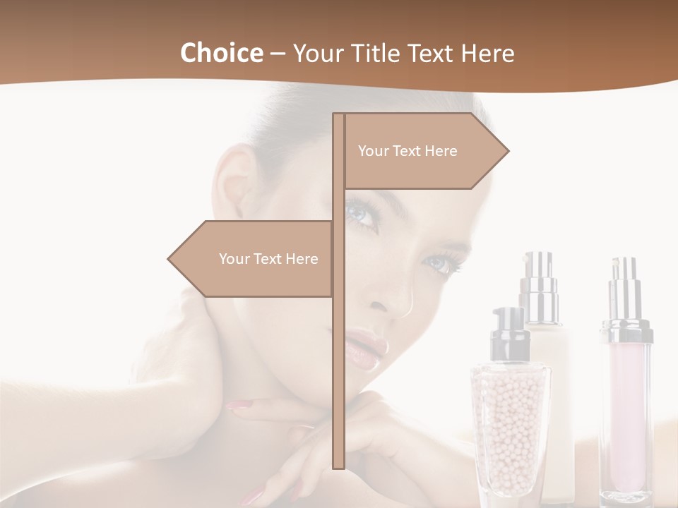 Mirror Girl Moisture PowerPoint Template