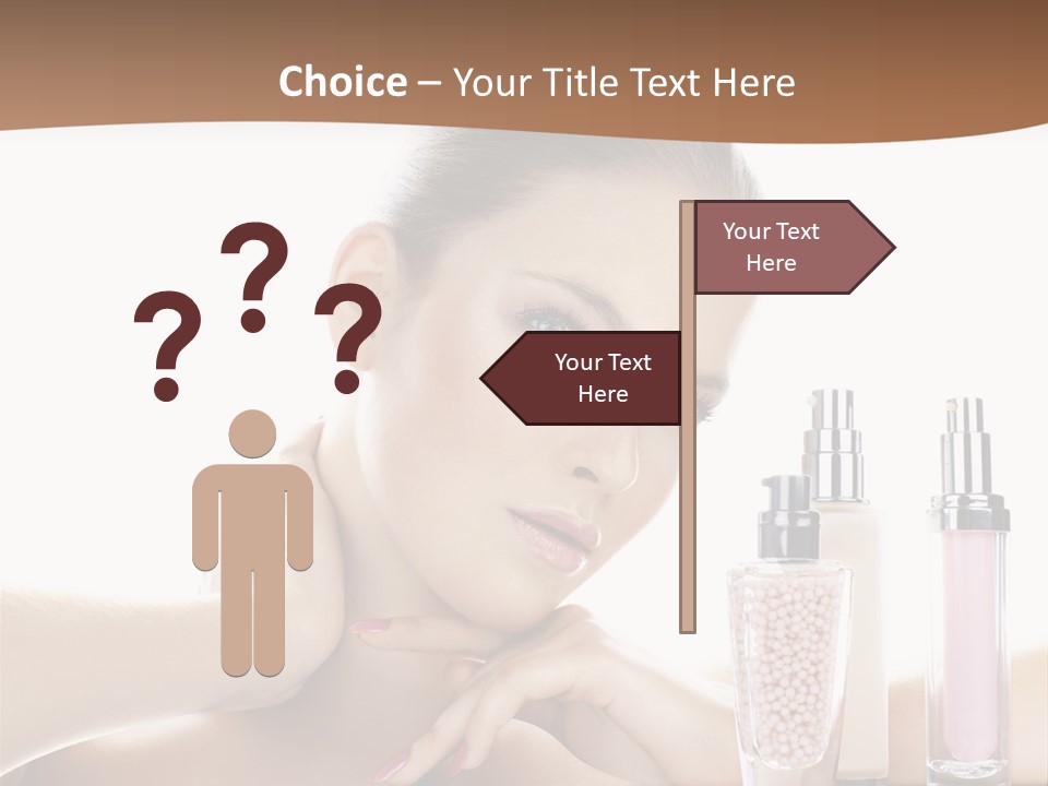 Mirror Girl Moisture PowerPoint Template