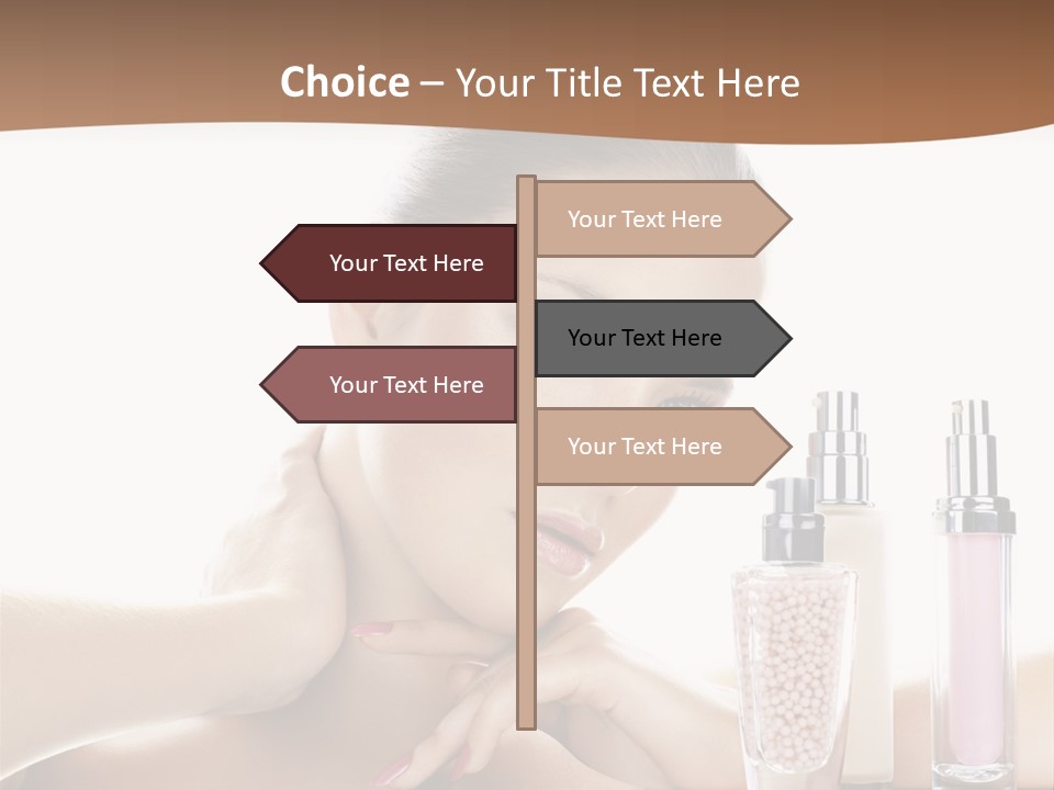 Mirror Girl Moisture PowerPoint Template