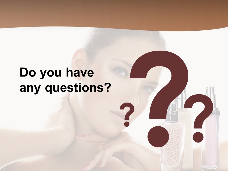 Mirror Girl Moisture PowerPoint Template