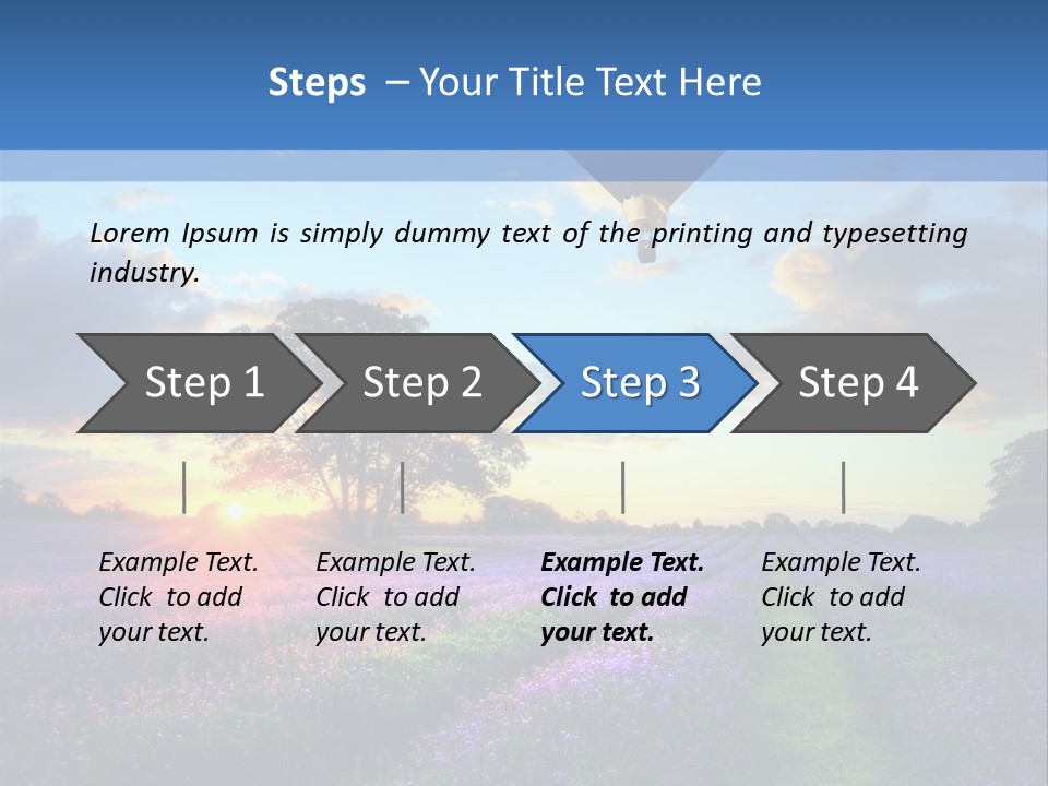 Beautiful Flying Evening PowerPoint Template