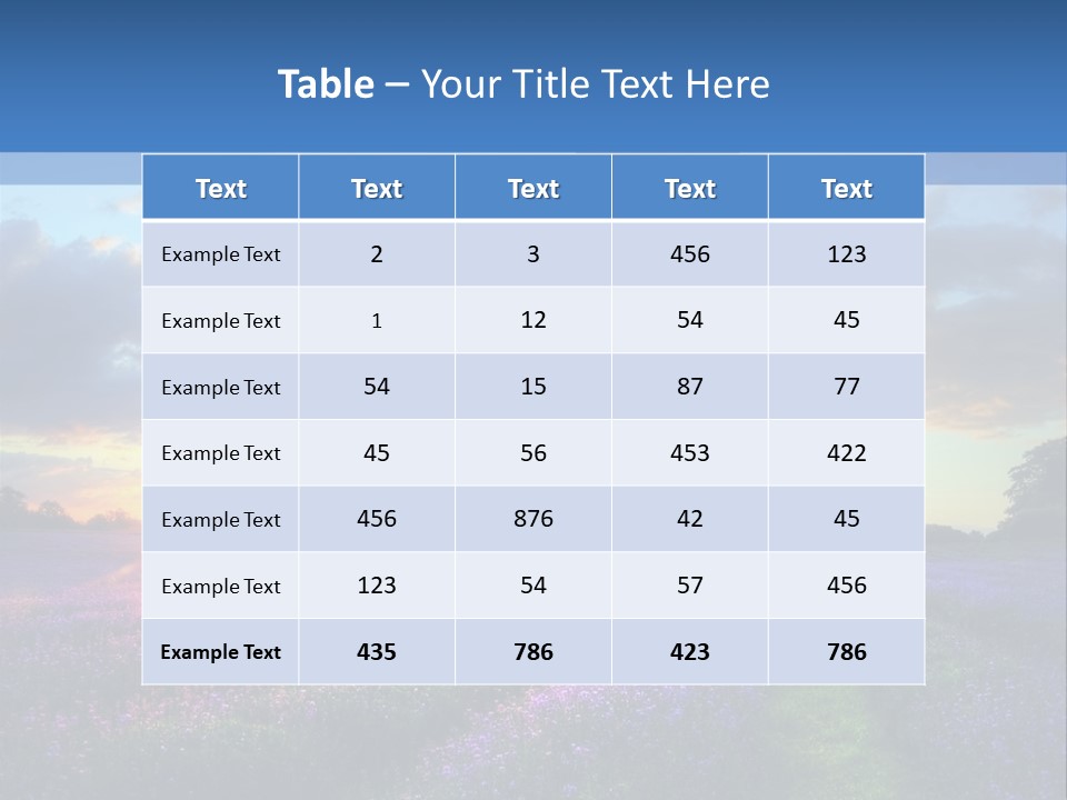 Beautiful Flying Evening PowerPoint Template