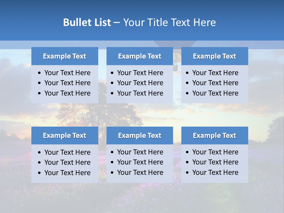 Beautiful Flying Evening PowerPoint Template