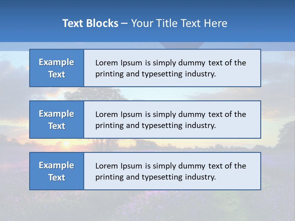 Beautiful Flying Evening PowerPoint Template