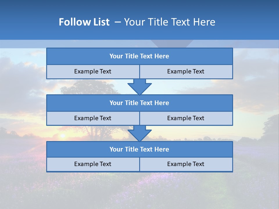 Beautiful Flying Evening PowerPoint Template