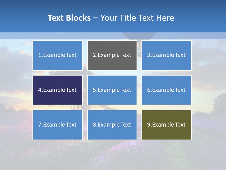 Beautiful Flying Evening PowerPoint Template