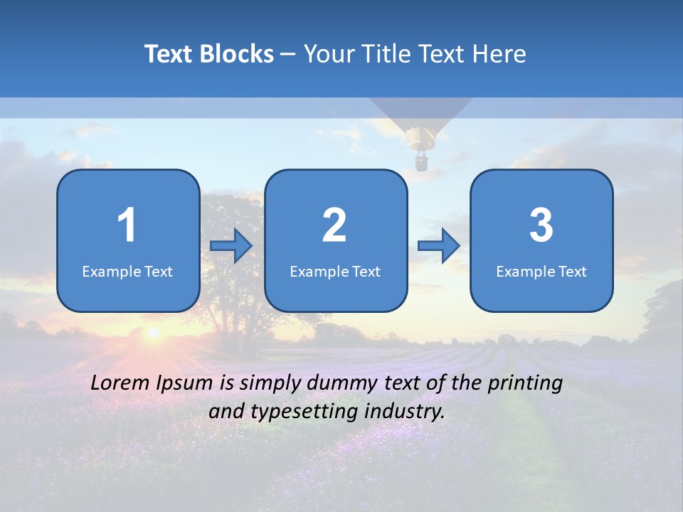 Beautiful Flying Evening PowerPoint Template