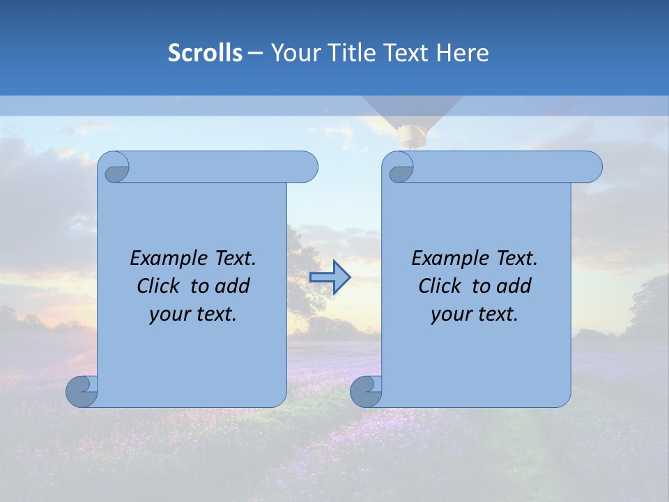 Beautiful Flying Evening PowerPoint Template
