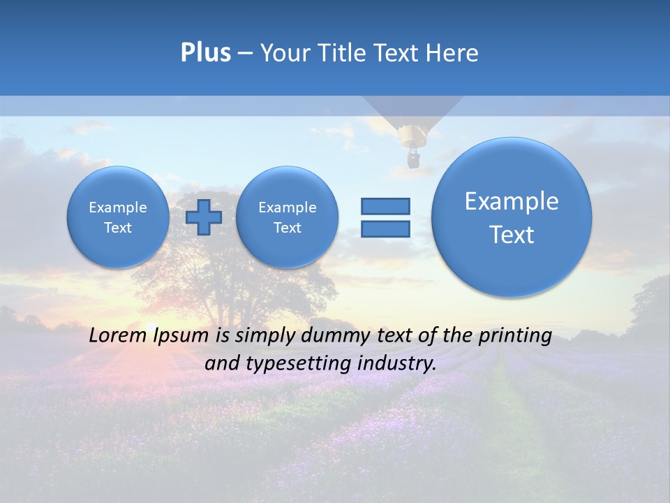 Beautiful Flying Evening PowerPoint Template