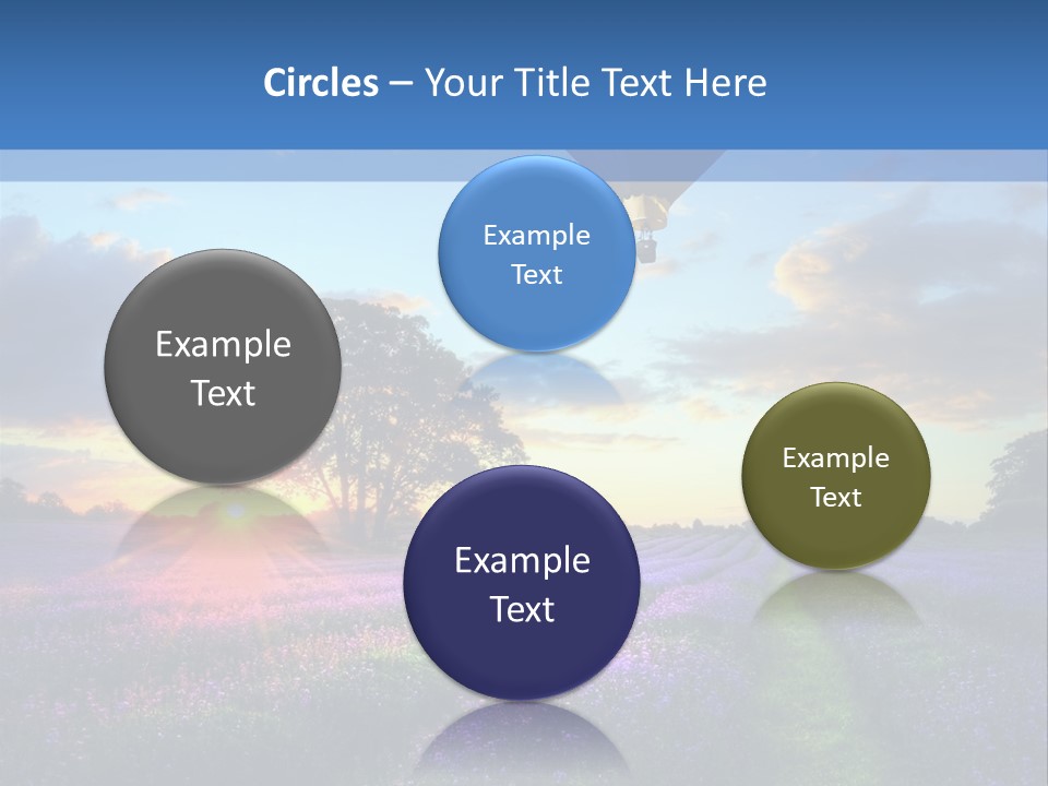 Beautiful Flying Evening PowerPoint Template
