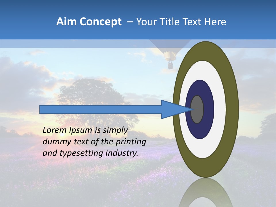 Beautiful Flying Evening PowerPoint Template