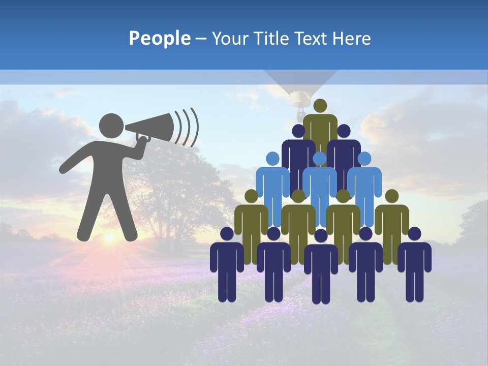 Beautiful Flying Evening PowerPoint Template