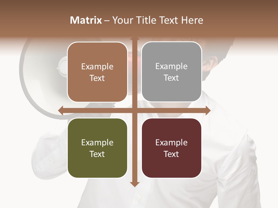 Boy Standing Voice PowerPoint Template