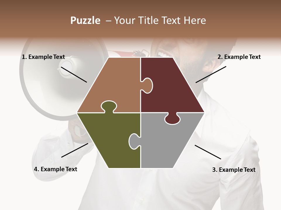 Boy Standing Voice PowerPoint Template