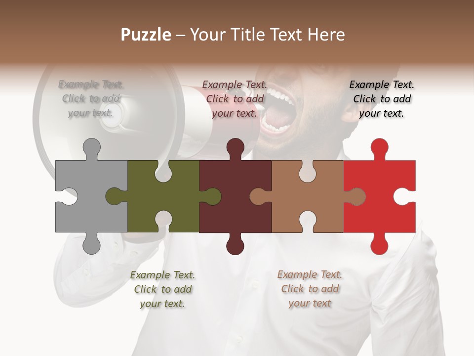 Boy Standing Voice PowerPoint Template