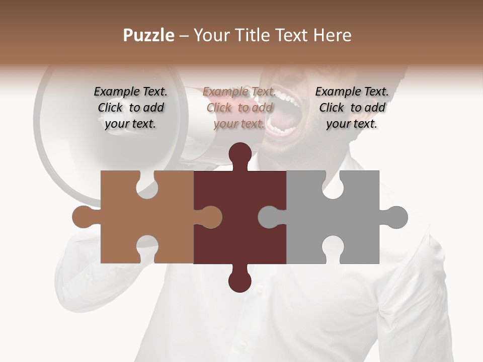 Boy Standing Voice PowerPoint Template