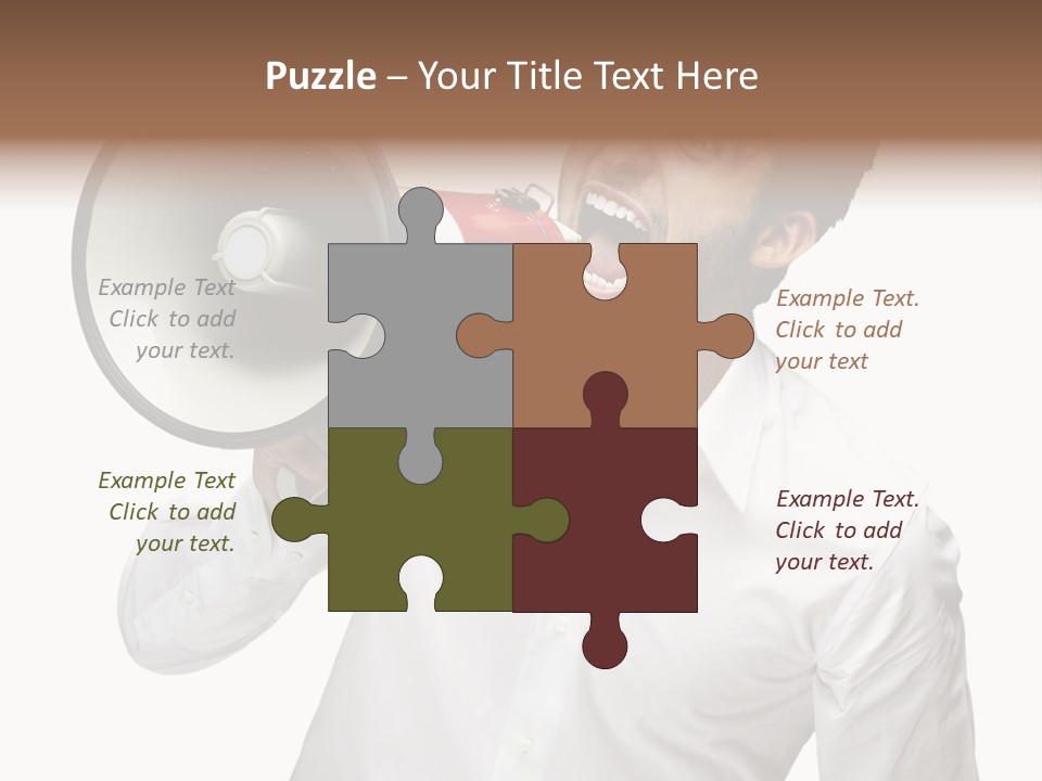 Boy Standing Voice PowerPoint Template