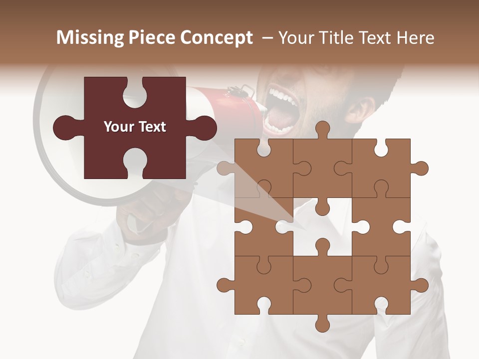 Boy Standing Voice PowerPoint Template