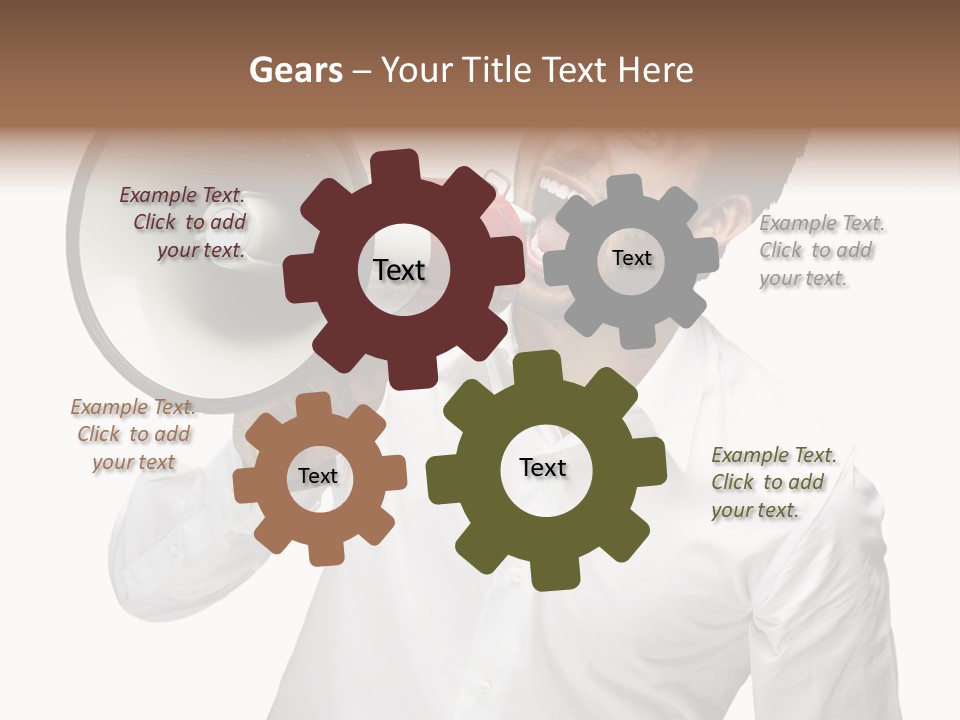 Boy Standing Voice PowerPoint Template