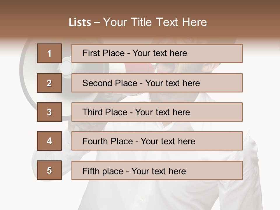 Boy Standing Voice PowerPoint Template