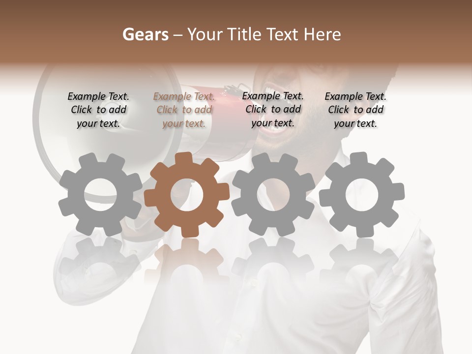 Boy Standing Voice PowerPoint Template