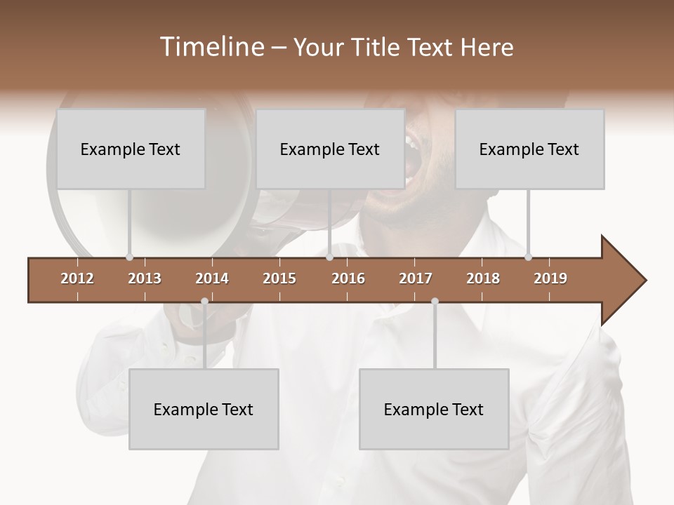 Boy Standing Voice PowerPoint Template