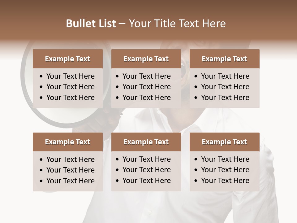 Boy Standing Voice PowerPoint Template