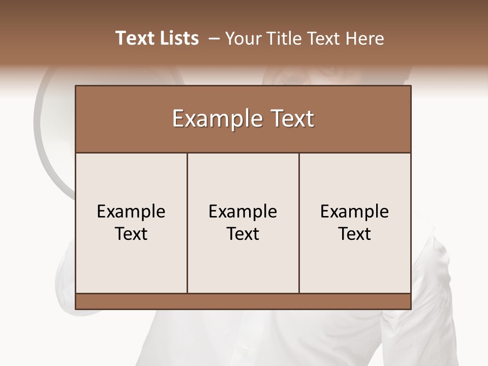 Boy Standing Voice PowerPoint Template