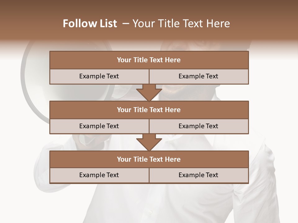 Boy Standing Voice PowerPoint Template