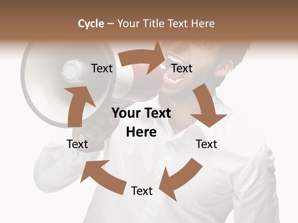 Boy Standing Voice PowerPoint Template