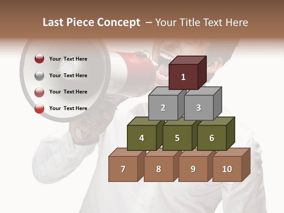 Boy Standing Voice PowerPoint Template