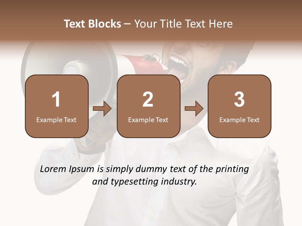 Boy Standing Voice PowerPoint Template