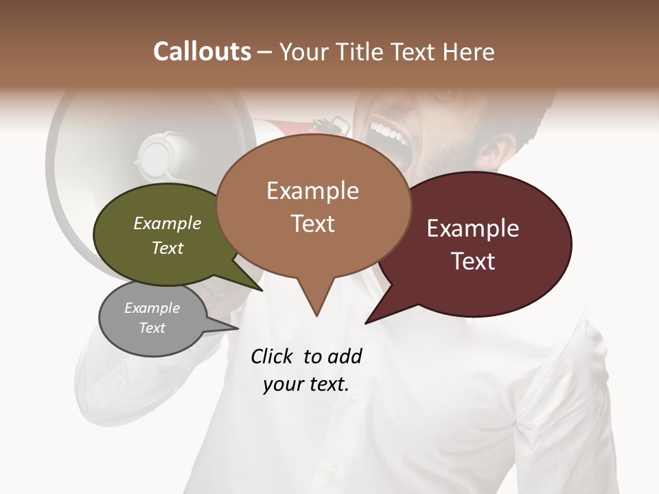 Boy Standing Voice PowerPoint Template