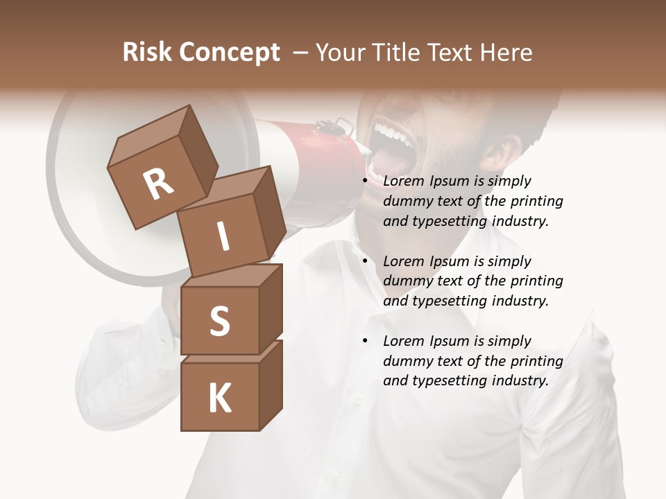 Boy Standing Voice PowerPoint Template