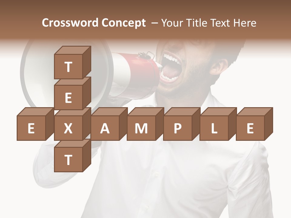 Boy Standing Voice PowerPoint Template