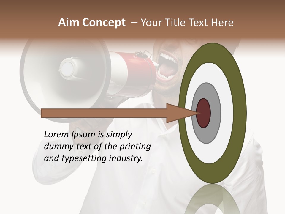 Boy Standing Voice PowerPoint Template