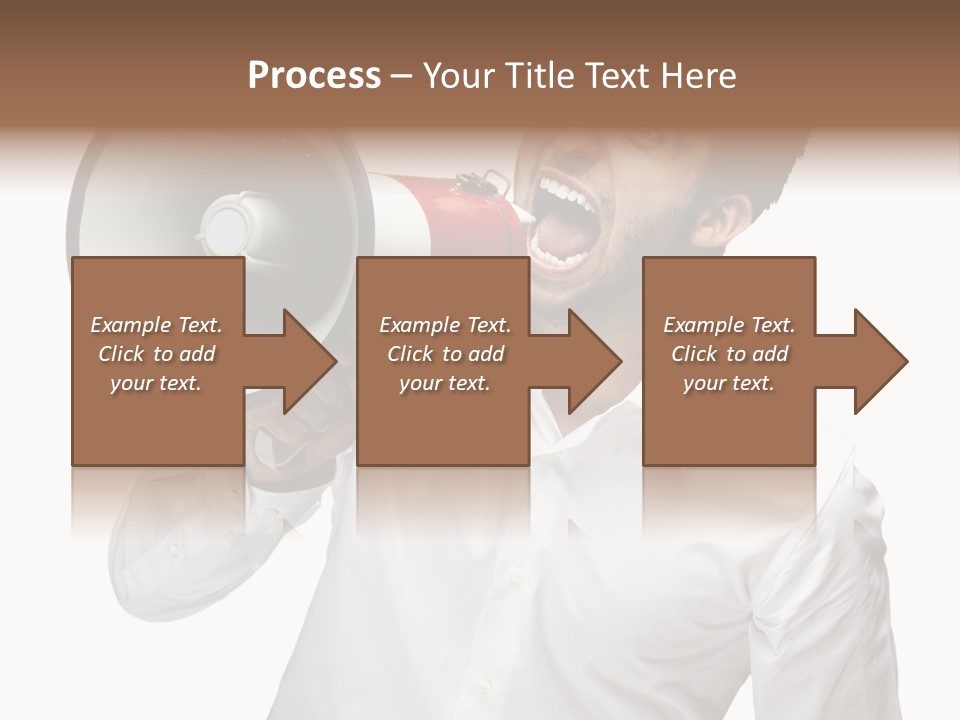 Boy Standing Voice PowerPoint Template