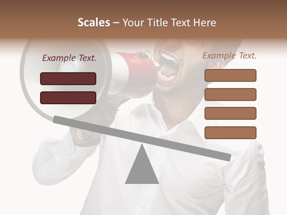 Boy Standing Voice PowerPoint Template