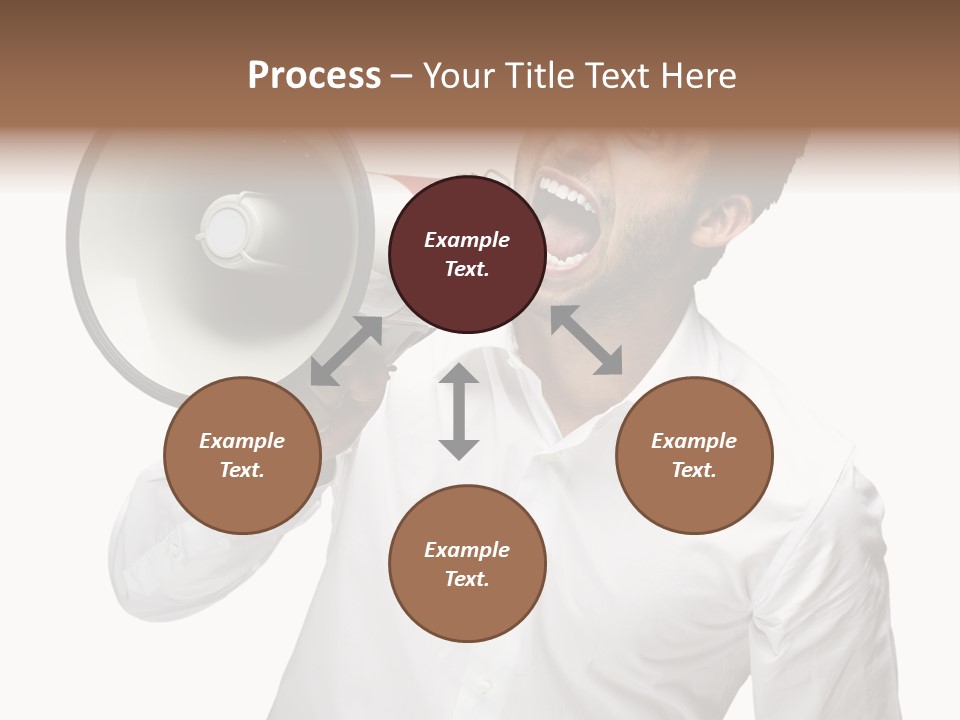 Boy Standing Voice PowerPoint Template