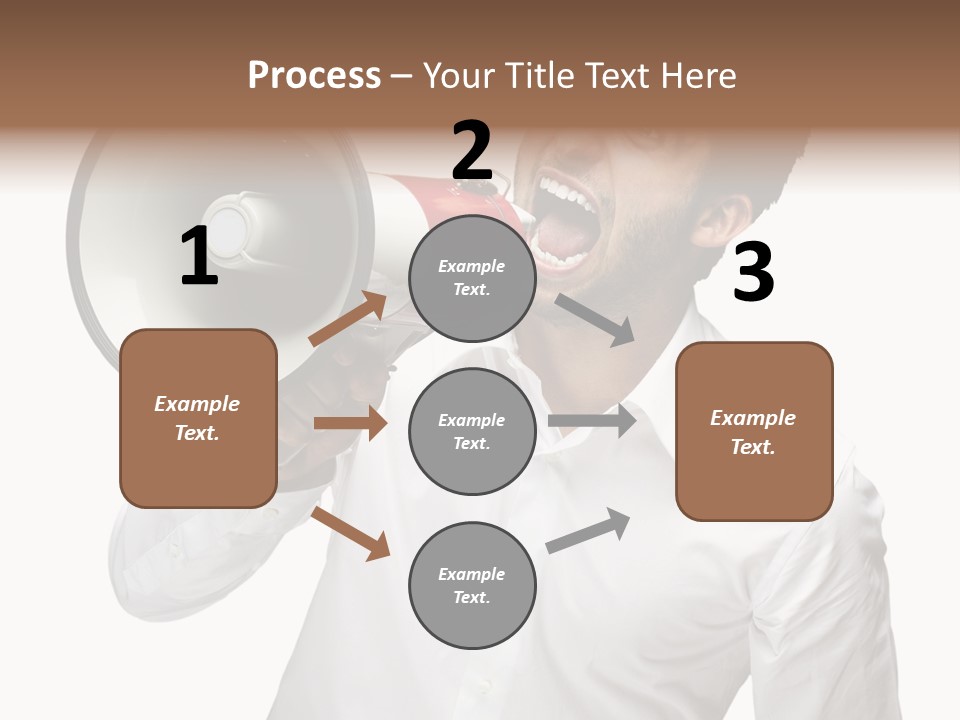 Boy Standing Voice PowerPoint Template